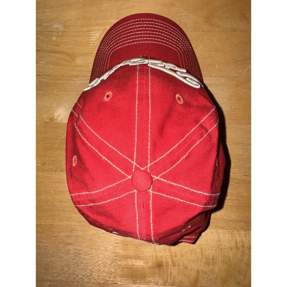 Titleist Pro V1 Footjoy SnapBack Adjustable Golf Hat One Size Red - Picture 9 of 13